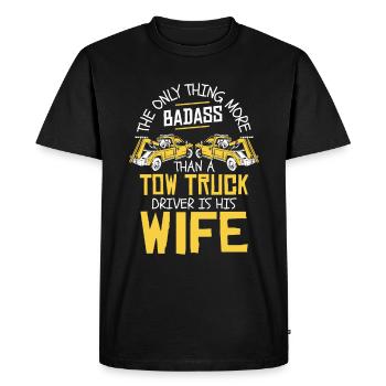 Tow Truck Truck Tow Truck - Men's Premium Organic T-Shirt - black - Front - Nico (187cm)