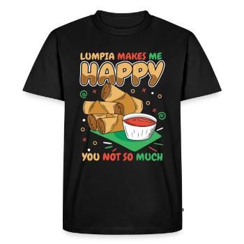 Lumpia Philippines Filipino Food - T-shirt Premium bio Homme - noir - Devant - Nico (187cm)