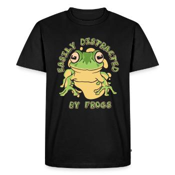 Frog Toad - Men's Premium Organic T-Shirt - black - Front - Nico (187cm)
