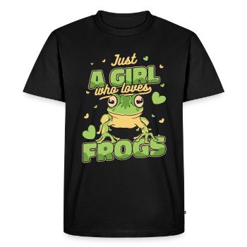 Frog Toad - Men's Premium Organic T-Shirt - black - Front - Nico (187cm)