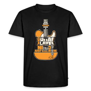 Guitare Guitariste Musicien Guitare acoustique Instruments - T-shirt Premium bio Homme - noir - Devant - Nico (187cm)