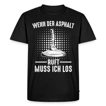 Stockschütze Eisstockschießen Eisstock - Männer Premium Bio T-Shirt - Schwarz - Vorne - Nico (187cm)