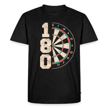 Fléchettes Fléchettes Joueur de fléchettes Fléchettes - T-shirt Premium bio Homme - noir - Devant - Nico (187cm)