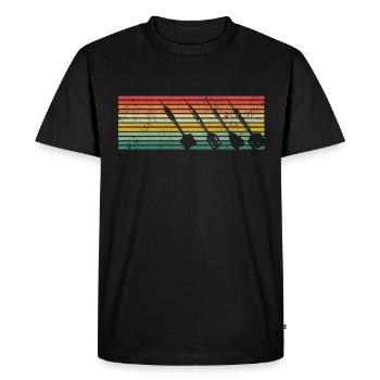 Fléchettes Fléchettes Joueur de fléchettes Fléchettes - T-shirt Premium bio Homme - noir - Devant - Nico (187cm)