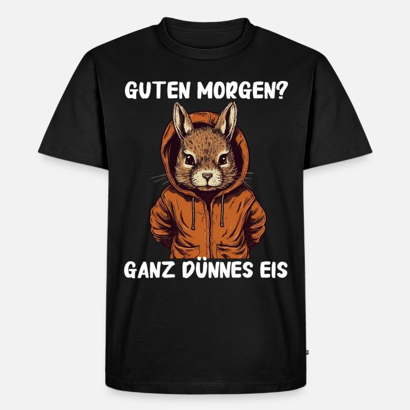 Eichhörnchen Baumhörnchen Squirrel - Männer Premium Bio T-Shirt - Schwarz