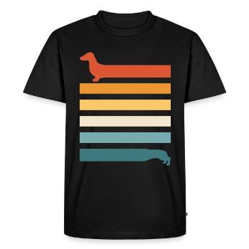 Teckel Teckel Chien - T-shirt Premium bio Homme - noir - Devant - Nico (187cm)