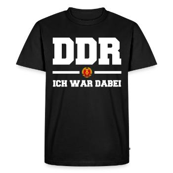 Allemagne de l’Est Ossi de l’Est RDA Patrie Bloc de l’Est - T-shirt Premium bio Homme - noir - Devant - Nico (187cm)