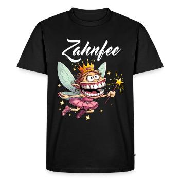 Fée des dents Costume de carnaval Déguisement drôle Alaaf - T-shirt Premium bio Homme - noir - Devant - Nico (187cm)