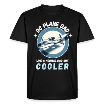 Maquette d’avion pour hommes modélisme Flying Fête des pères - T-shirt Premium bio Homme - noir - Devant - Nico (187cm)