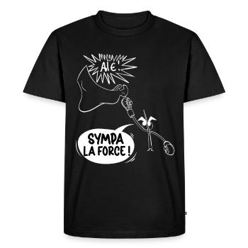 Echarde pied Doumpied Sympa la Force MMA - T-shirt Premium bio Homme - noir - Devant - Nico (187cm)