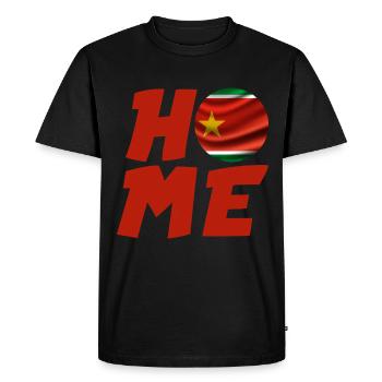 Flag Guadeloupe Home Man Woman Child - Men's Premium Organic T-Shirt - black - Front - Nico (187cm)