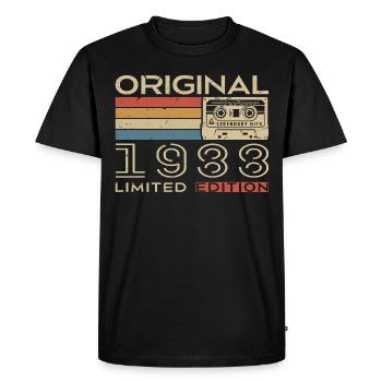 Cadeau Anniversaire 1988 Rétro 1988 - Vintage 1988 - T-shirt Premium bio Homme - noir - Devant - Nico (187cm)