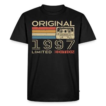 1997 Retro 1997 Birthday Gift - Vintage 1997 - Men's Premium Organic T-Shirt - black - Front - Nico (187cm)