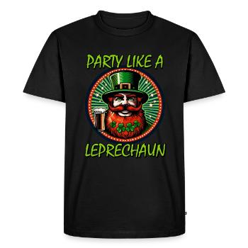 Saint-Patrick Design Humour Dancing Kobol - T-shirt Premium bio Homme - noir - Devant - Nico (187cm)