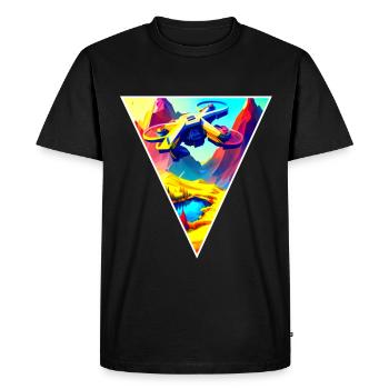 Drone Pilot fly - Men's Premium Organic T-Shirt - black - Front - Nico (187cm)