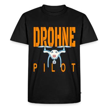 Gift idea drone pilots - Men's Premium Organic T-Shirt - black - Front - Nico (187cm)