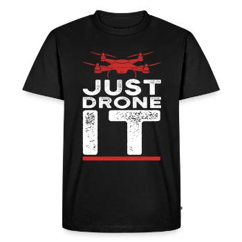 Drone Pilot fly - Men's Premium Organic T-Shirt - black - Front - Nico (187cm)
