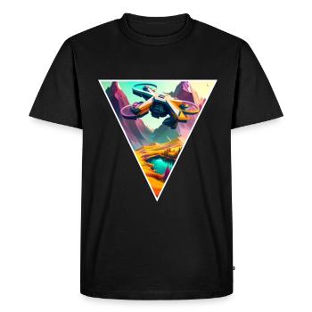 Drone Gift Idea Drone Fly Drone Pilots - Men's Premium Organic T-Shirt - black - Front - Nico (187cm)