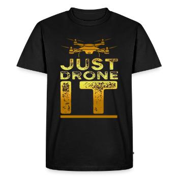 Drone Pilot Quadcopter - Men's Premium Organic T-Shirt - black - Front - Nico (187cm)