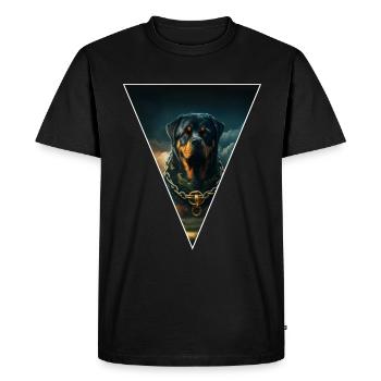 Rottweiler,Dogs Mama,Dog Head,Dog Sayings,Dogs - Men's Premium Organic T-Shirt - black - Front - Nico (187cm)