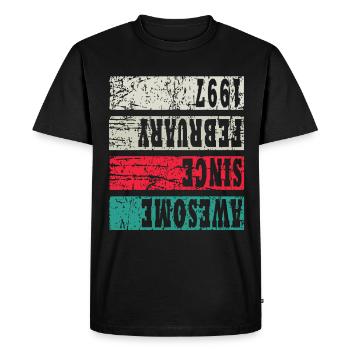 1997 Birthday present - Men's Premium Organic T-Shirt - black - Front - Nico (187cm)