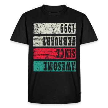 1999 Birthday present - Men's Premium Organic T-Shirt - black - Front - Nico (187cm)