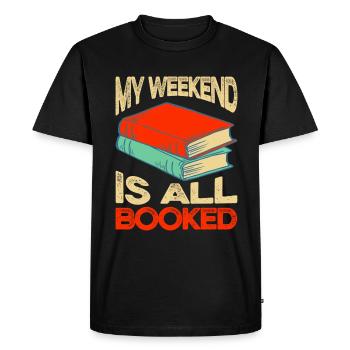 Amoureux des livres Cadeaux Sweet Book Idées cadeaux - T-shirt Premium bio Homme - noir - Devant - Nico (187cm)
