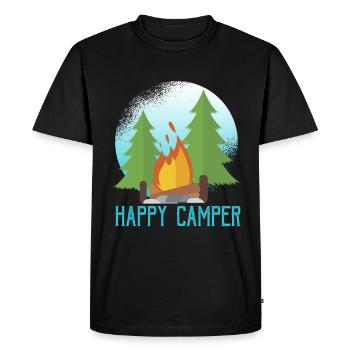 Emplacement camping-car camping-car caravane - T-shirt Premium bio Homme - noir - Devant - Nico (187cm)