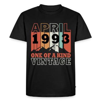 30e anniversaire - Les légendes ont été créées en avril 1993 - T-shirt Premium bio Homme - noir - Devant - Nico (187cm)
