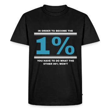 Real Capitalist Capitalism Gift - Men's Premium Organic T-Shirt - black - Front - Nico (187cm)
