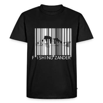 Zander - Pêche au sandre - T-shirt Premium bio Homme - noir - Devant - Nico (187cm)