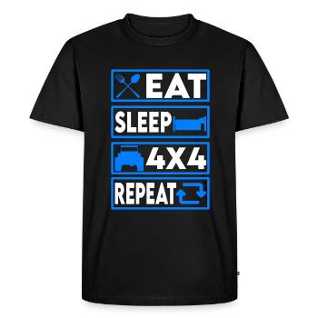 Off-road vehicle all-wheel drive 4x4 - Men's Premium Organic T-Shirt - black - Front - Nico (187cm)
