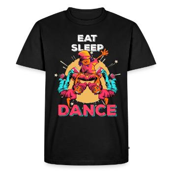 Hip Hop Breakdance Street Dance Dancer Music - Men's Premium Organic T-Shirt - black - Front - Nico (187cm)