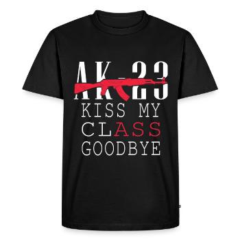Abitur Abi Matura School leaving certificate class 2023 - Men's Premium Organic T-Shirt - black - Front - Nico (187cm)