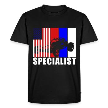 Buggy Racer Hobby USA Flag USA - T-shirt Premium bio Homme - noir - Devant - Nico (187cm)