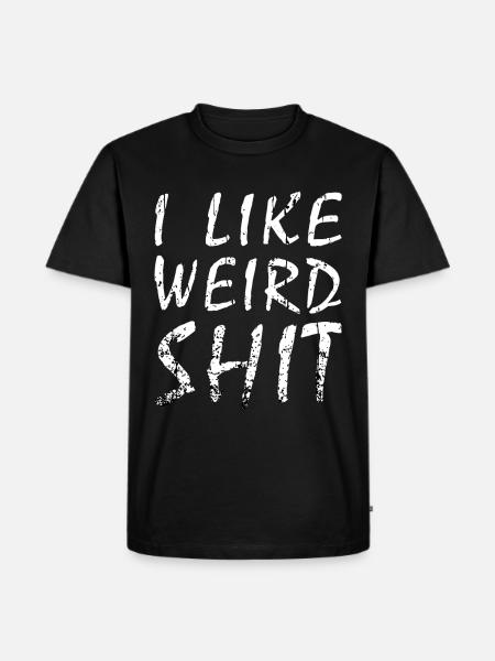 seltsam komisch Charakter - Männer Premium Bio T-Shirt - Schwarz