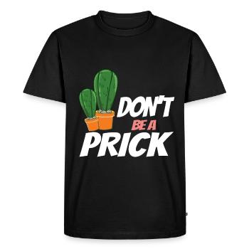 Vintage Cactus Retro Cactus - Men's Premium Organic T-Shirt - black - Front - Nico (187cm)