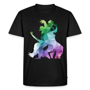 Breakdance B-Boy Breaker Breakdancer B-Girl HipHop - Men's Premium Organic T-Shirt - black - Front - Nico (187cm)