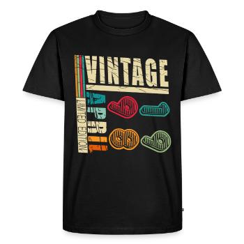 Avril 1998 Anniversaire Avril 1998 Avril - T-shirt Premium bio Homme - noir - Devant - Nico (187cm)