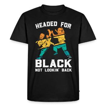 Karaté Princesse Fille Ceinture Noire - T-shirt Premium bio Homme - noir - Devant - Nico (187cm)