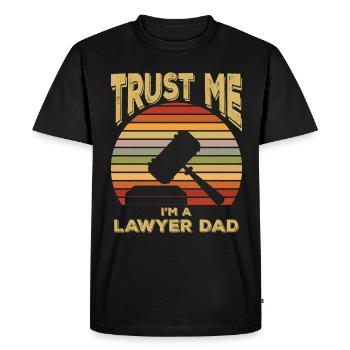 Avocat Avocat Avocat Papa - T-shirt Premium bio Homme - noir - Devant - Nico (187cm)