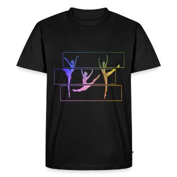 Ballerine Retro Ballet - T-shirt Premium bio Homme - noir - Devant - Nico (187cm)