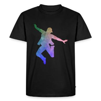 Hip Hop bboy - T-shirt Premium bio Homme - noir - Devant - Nico (187cm)