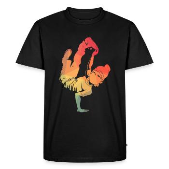 Hip Hop breakdance Danse - T-shirt Premium bio Homme - noir - Devant - Nico (187cm)