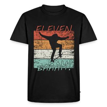 Children's birthday 11 years - Skater - Men's Premium Organic T-Shirt - black - Front - Nico (187cm)