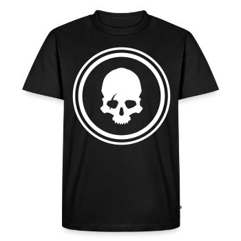 Skeleton skull - Men's Premium Organic T-Shirt - black - Front - Nico (187cm)