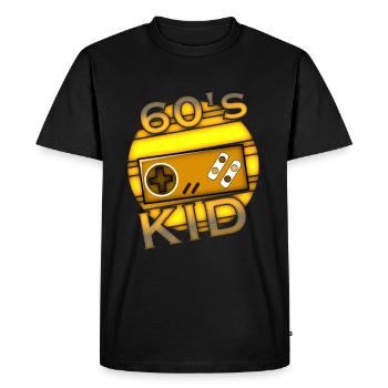 Enfant des années 60 - T-shirt Premium bio Homme - noir - Devant - Nico (187cm)