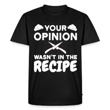 Chef Chef Cuisine Dicton - T-shirt Premium bio Homme - noir - Devant - Nico (187cm)