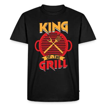 Grilling Barbeque BBQ Griller Grillmeister - Men's Premium Organic T-Shirt - black - Front - Nico (187cm)