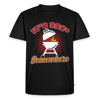 Grilling Barbeque BBQ Griller Grillmeister - Men's Premium Organic T-Shirt - black - Front - Nico (187cm)